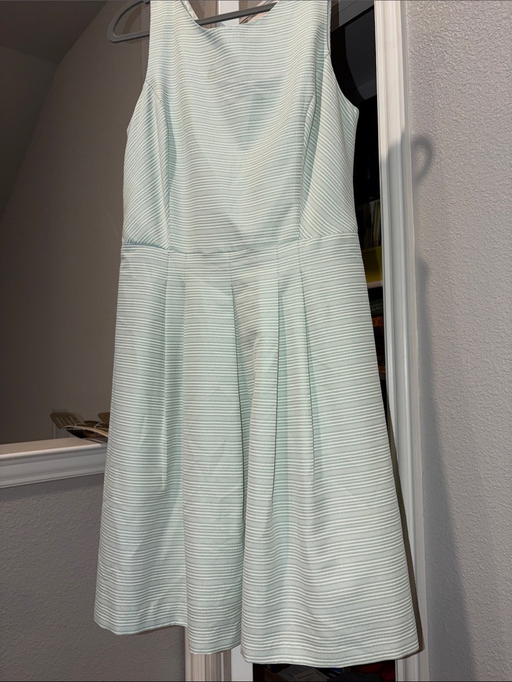 Shelby & Palmer Mint and White Striped Sundress